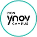 Logo rond “Lyon Ynov Campus”.